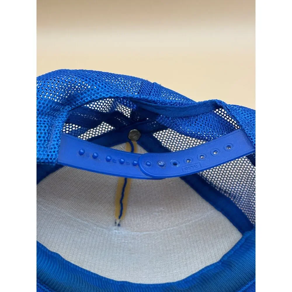 Vintage Peterbilt OTTO Blue Mesh Trucker Snapback Hat Patch Made Thailand